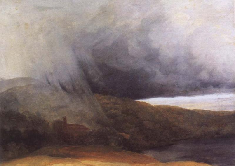Pierre de Valenciennes Storm by the Banks of a Lake oil painting image
